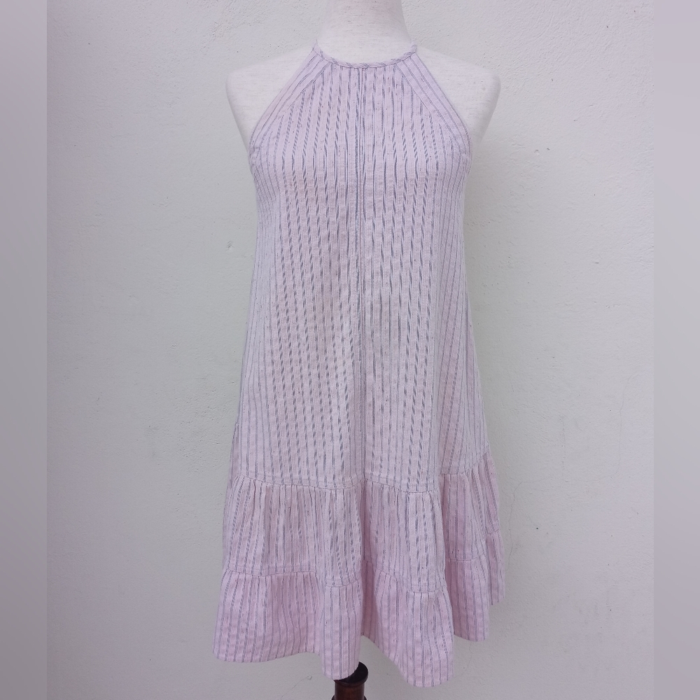 Rebecca Taylor Sleeveless Striped Cotton Tank - Picture 3 of 10